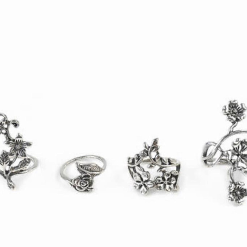 SET OF 4 BOHO RINGS ❤️ - Picture 2 of 8